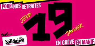 SUD Collectivités Territoriales de la Haute-Garonne : Mobilisation pour les retraites