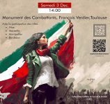 SUD Collectivités Territoriales de la Haute-Garonne : Manifestation de soutien au peuple iranien