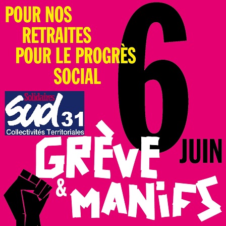 SUD Collectivités Territoriales de la Haute-Garonne : le combat contre la réforme des retraites continue !