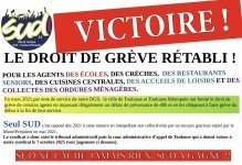 SUD Collectivités Territoriales de la Haute-Garonne : Victoire de SUDCT31 contre la mairie de Toulouse