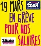 SUD Collectivités Territoriales de la Haute-Garonne : Toutes et tous en grève le 19 mars !