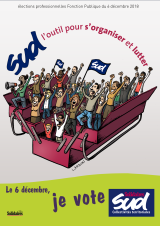 SUD Collectivités Territoriales de la Haute-Garonne : Tract et affiche "Ensemble défendons notre service public"