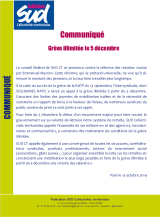 SUD Collectivités Territoriales de la Haute-Garonne : Appel à la grève illimitée