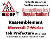 SUD Collectivités Territoriales de la Haute-Garonne : Accueillons-les ! Regularisation !